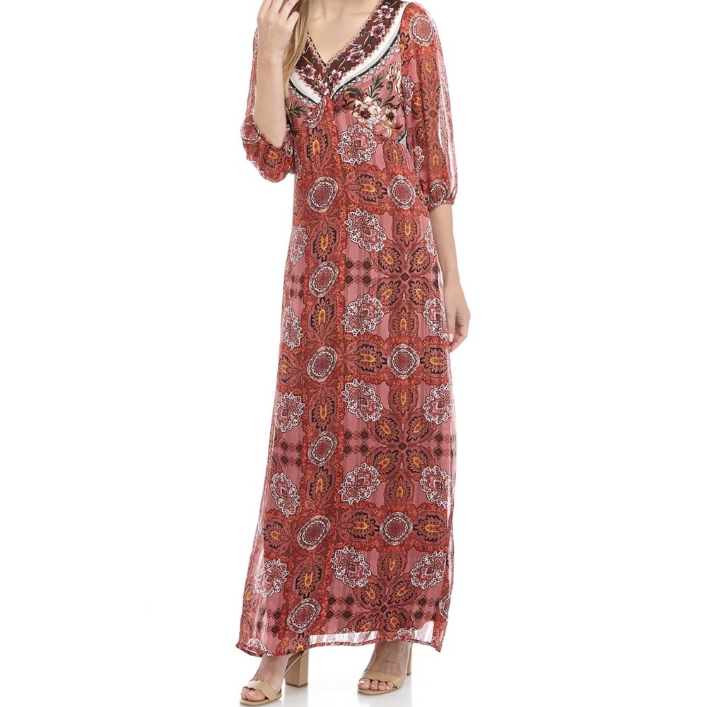 Printed Chiffon Dress